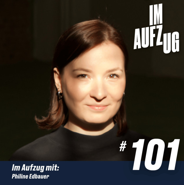 Titelbild der Episode mit Portrait von Philine Edbauer